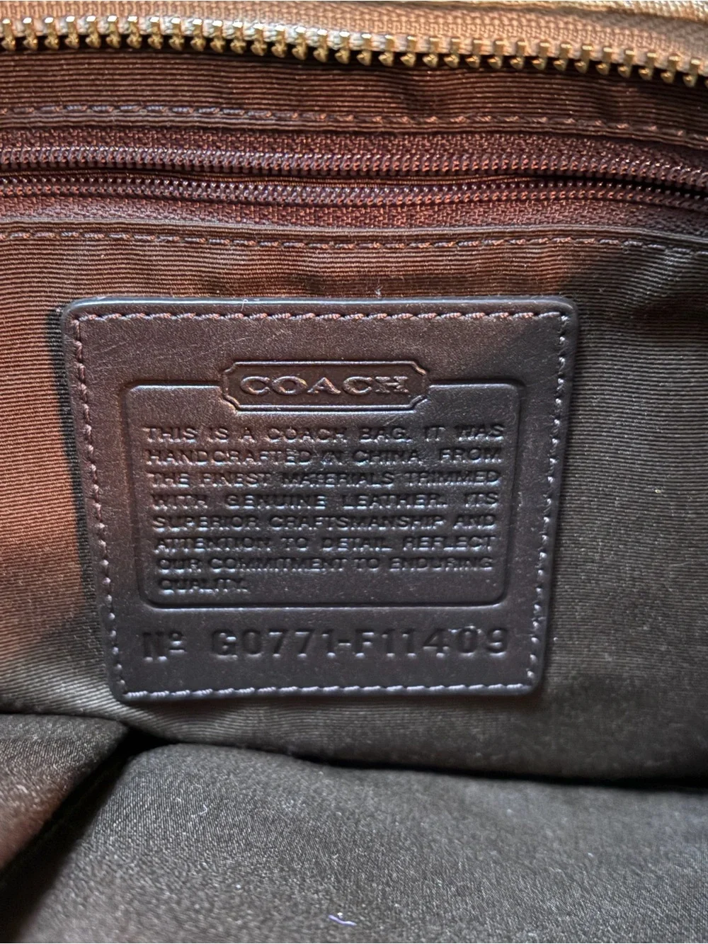 Coach Metallic Patchwork Tote in Taupe and Brown GOLD TONE ABSOLUTELY STUNNING!